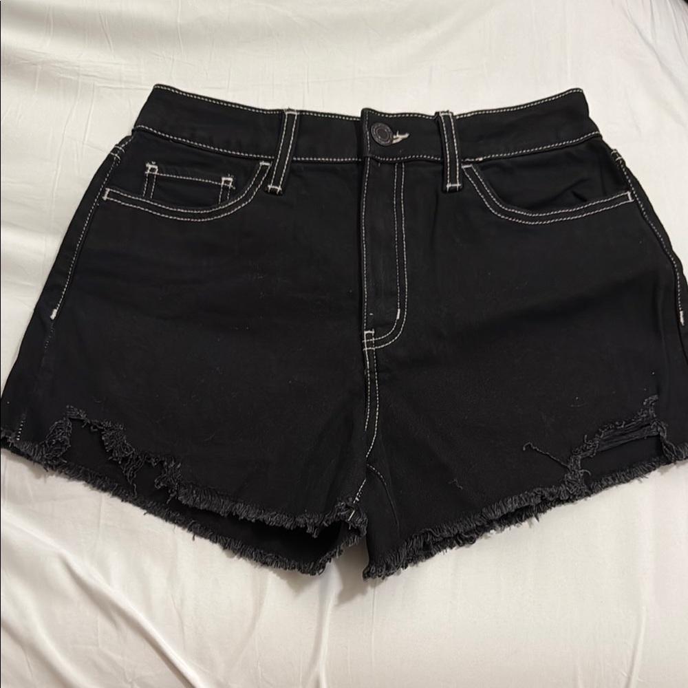 SO Black Jean Shorts High-Waisted